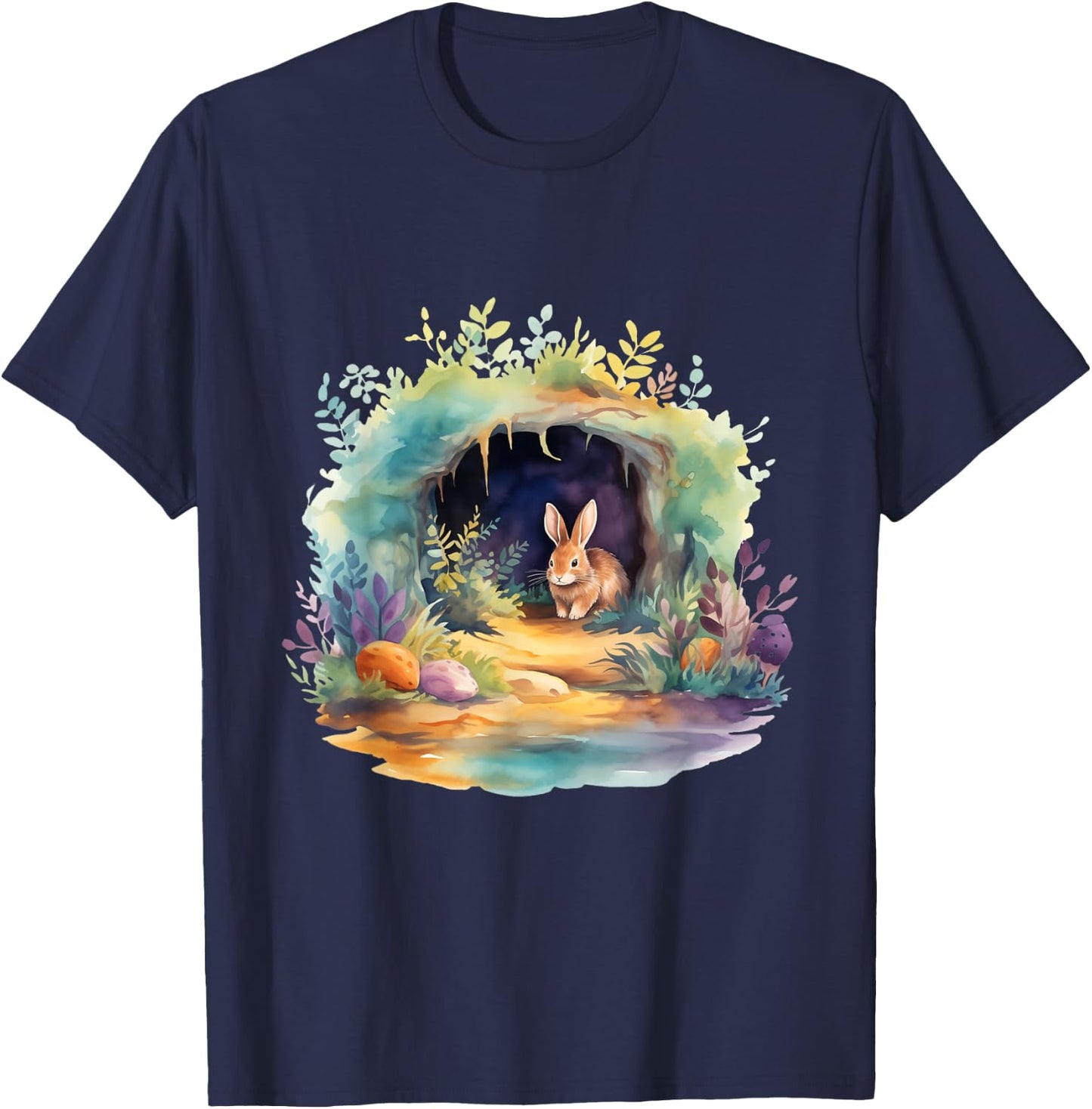Easter Ostara Eostre Pagan Witchcraft Spring Moon T-Shirt - T-Shirt | Navy