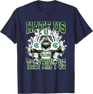 West Catholic Falcons Logo Hate Us Cause They Ain't HS T-Shirt - T-Shirt | Navy