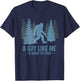 Funny Bigfoot A Guy Like Me is Hard to Forest Find T-Shirt - T-Shirt | Navy