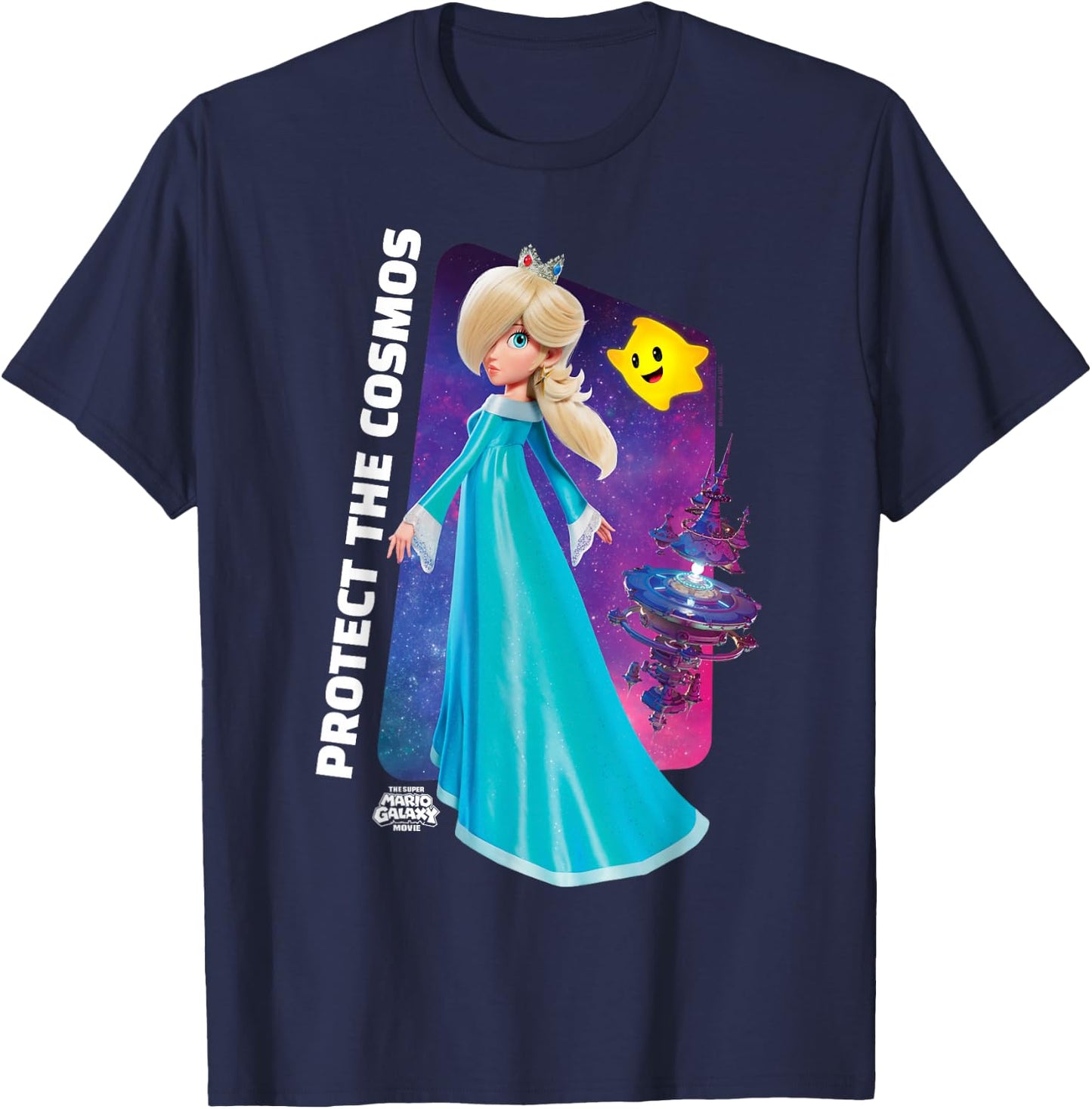 The Super Mario Galaxy Movie Rosalina Protect The Cosmos T-Shirt - T-Shirt | Navy