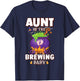 Spooky Aunt of Brewing Baby Halloween Theme Baby Shower T-Shirt - T-Shirt | Navy