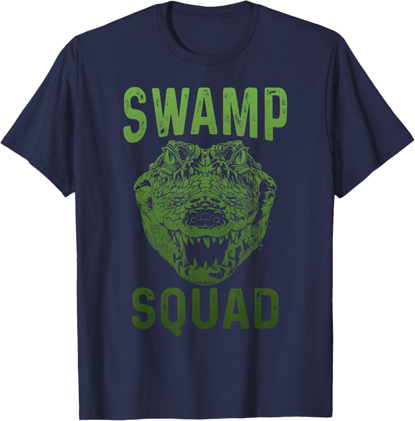 Swamp Alligator Squad Reptile Gator Lover Funny T-Shirt - T-Shirt | Navy