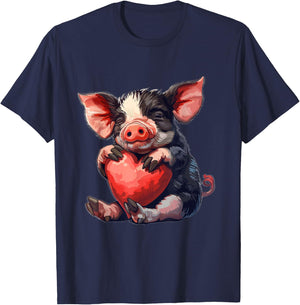 Kune Kune Pig Baby Kune Kune Girl Kune Kune Pig T-Shirt - T-Shirt | Navy