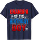 Grandpa Of The Birthday Boy Shirt Matching Family Spider Web T-Shirt - T-Shirt | Navy