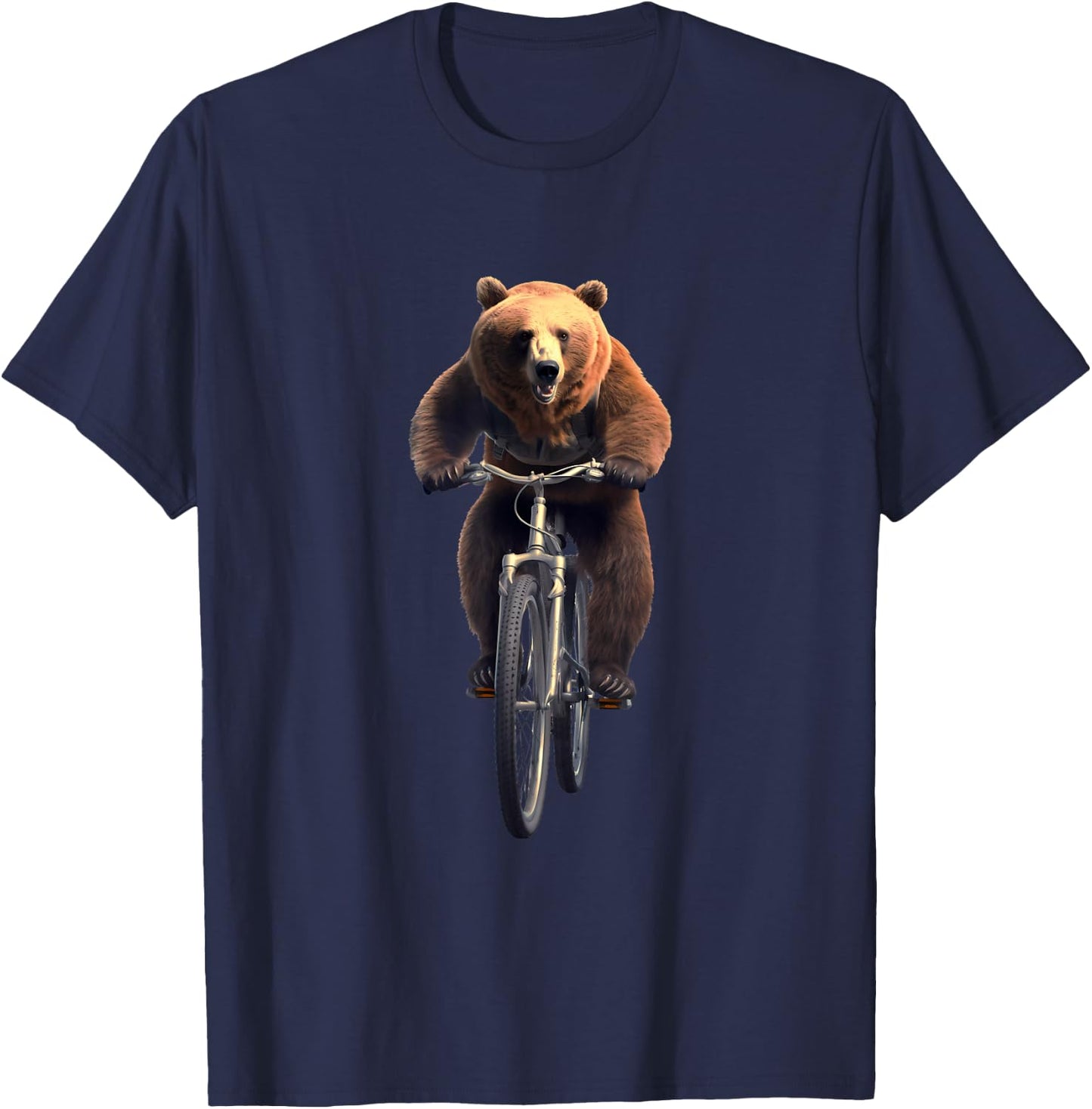 Bear Bike Cycling T-Shirt - T-Shirt | Navy