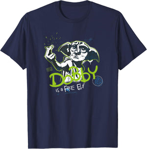 Harry Potter Dobby A Free Elf , black T-Shirt - T-Shirt | Navy