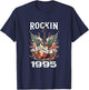Rockin Since 1995 Classic Rock Guitar Year Of Birth Birthday T-Shirt - T-Shirt | Navy