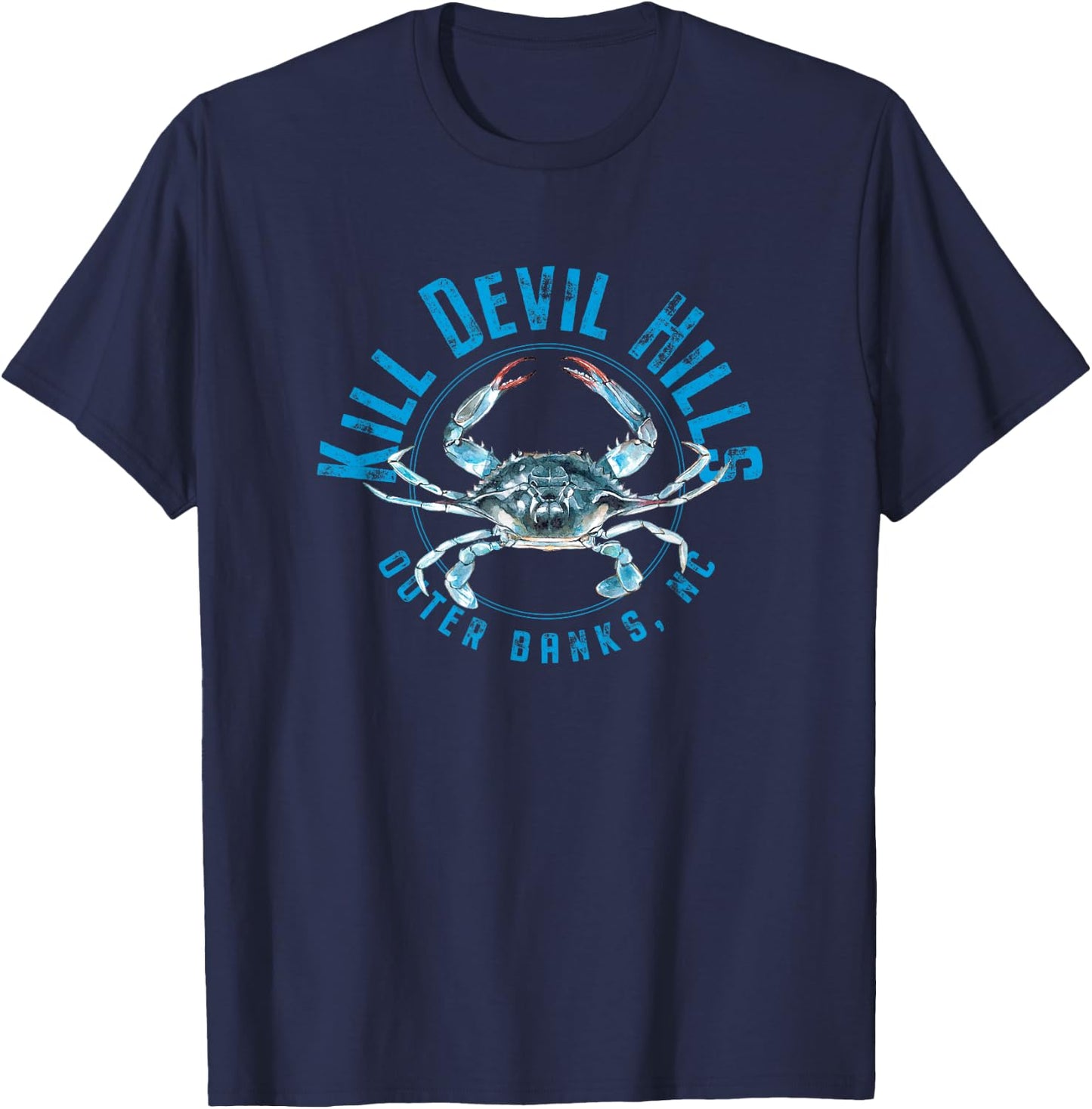 Kill Devil Hills North Carolina Blue Crab T-Shirt - T-Shirt | Navy