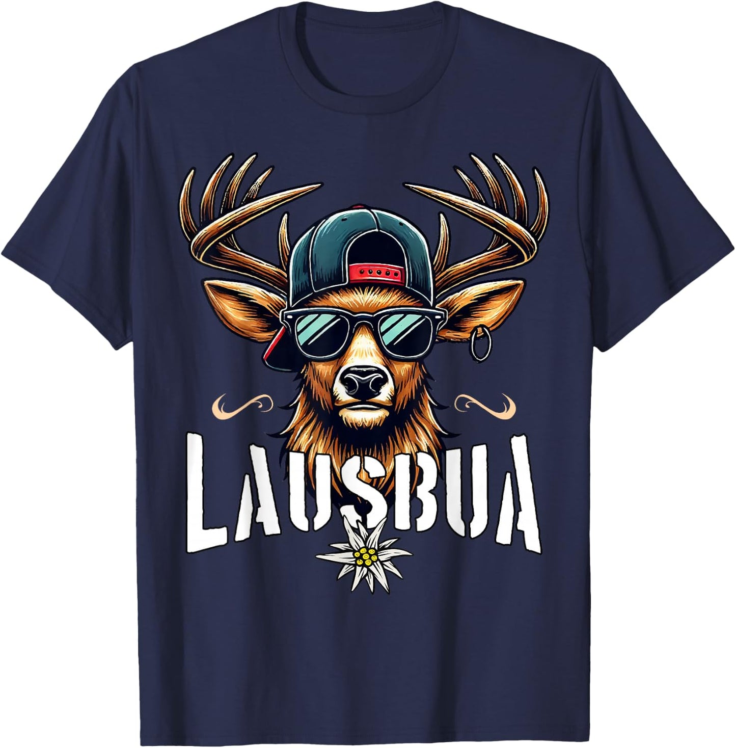 Lausbua Men's Costume Shirt Children's Boys Costume T-Shirt - T-Shirt | Navy