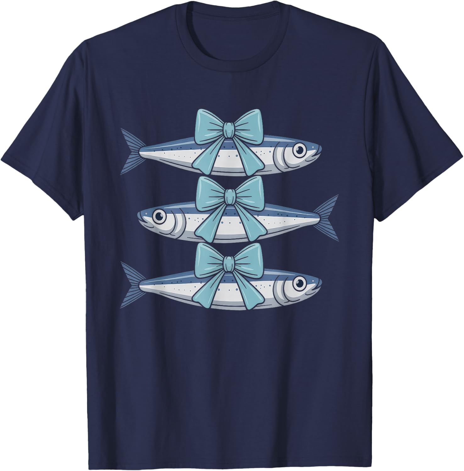 Bow Sardines Beach Women's T-Shirt - T-Shirt | Navy
