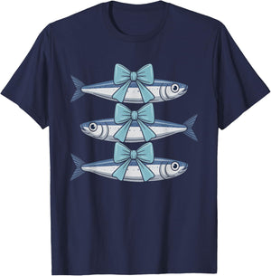 Bow Sardines Beach Women's T-Shirt - T-Shirt | Navy