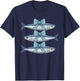 Bow Sardines Beach Women's T-Shirt - T-Shirt | Navy