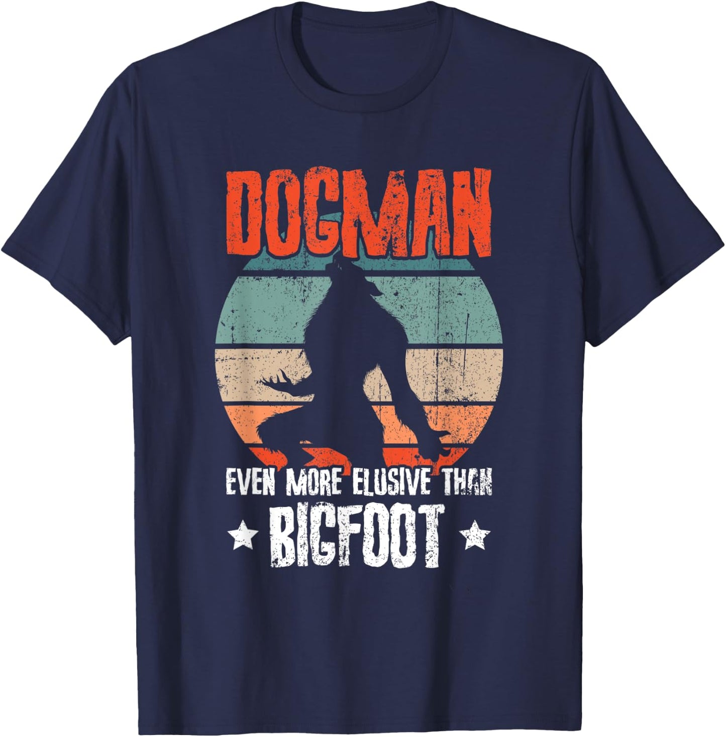 Michigan Cryptids Cryptozoology Monsters Michigan Dogman T-Shirt - T-Shirt | Navy