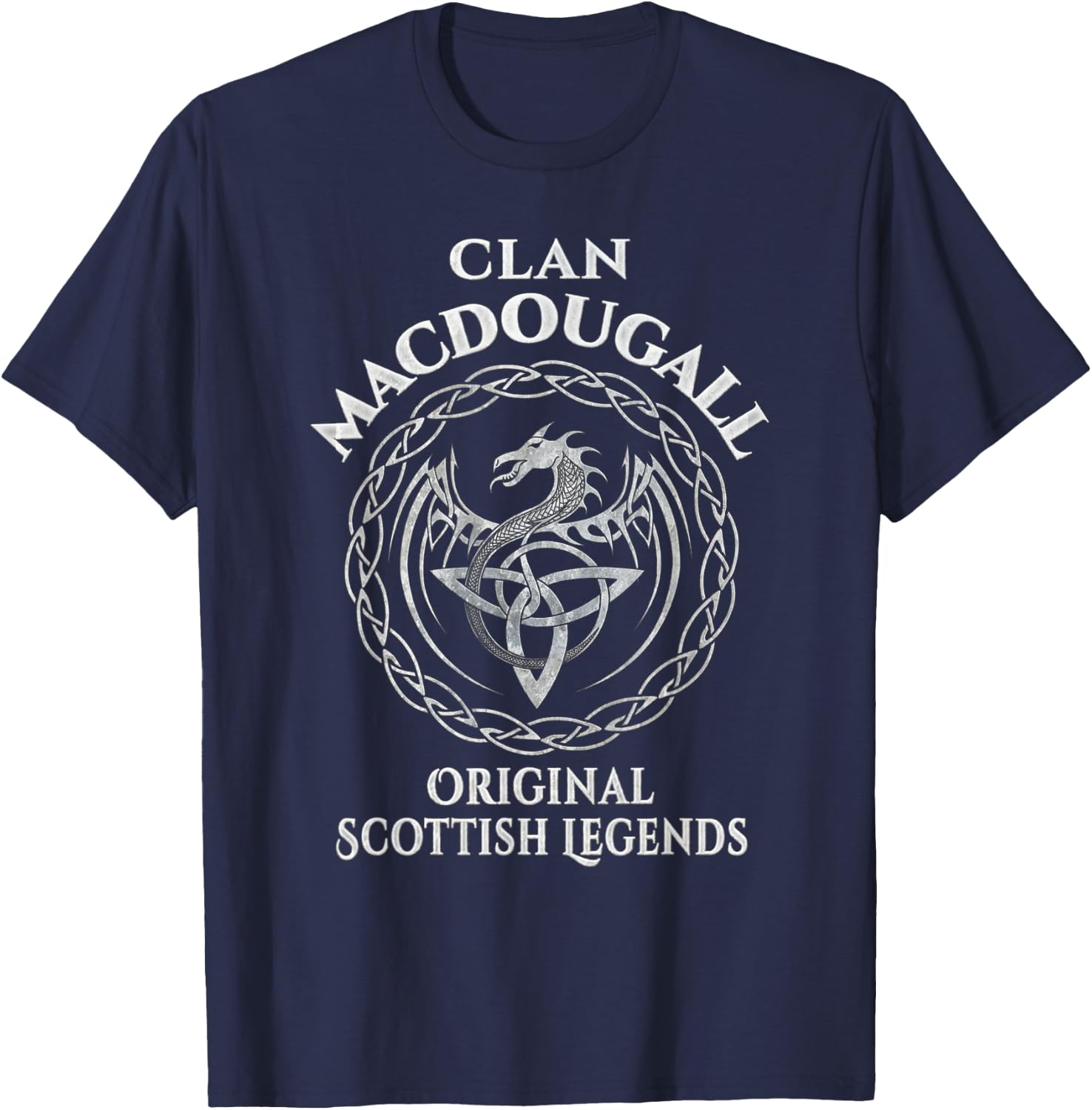 MacDougall Original Scottish Legends - MacDougall Family T-Shirt - T-Shirt | Navy