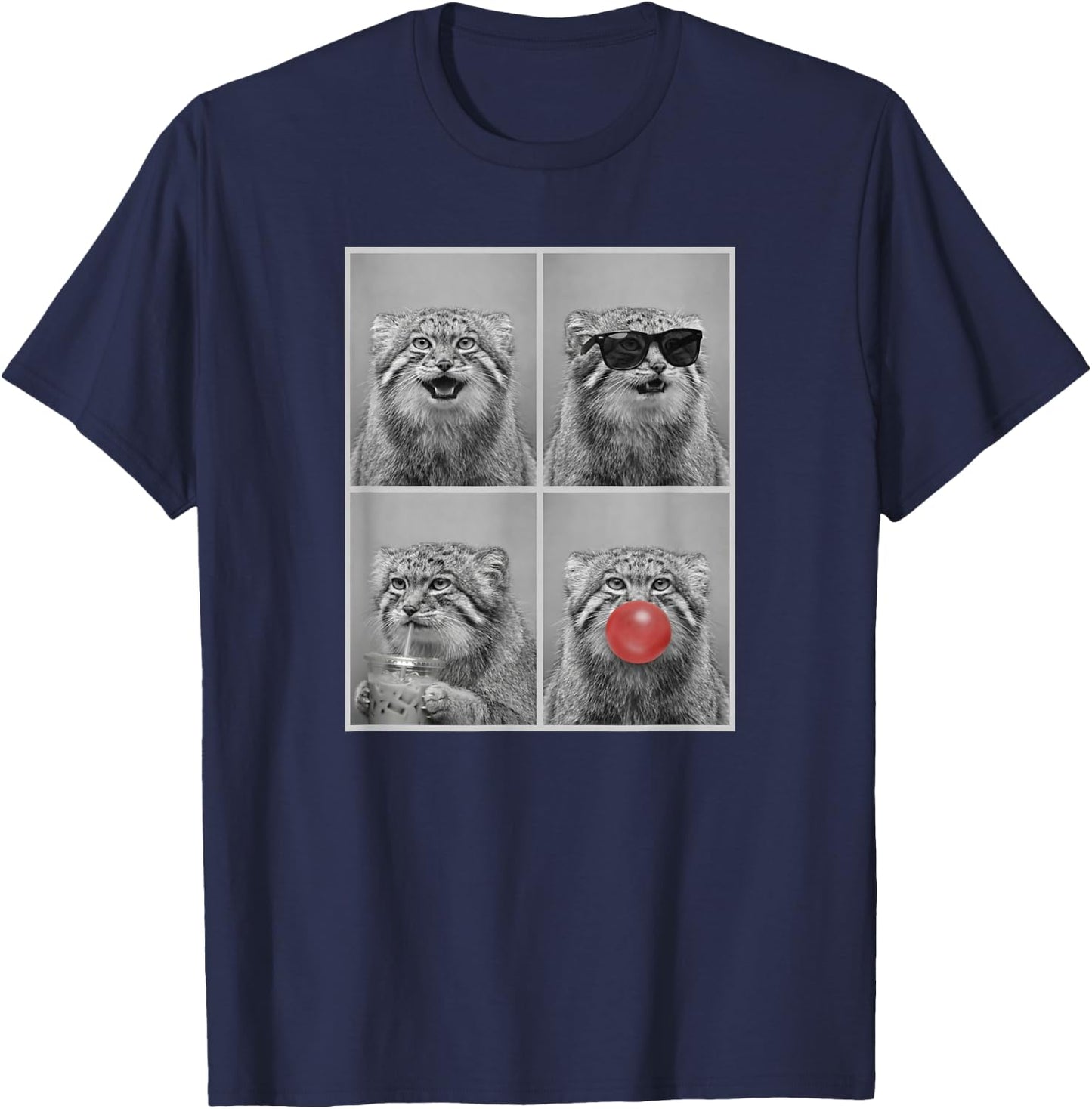 Pallas's Cats Funny Pallas's cat T-Shirt - T-Shirt | Navy