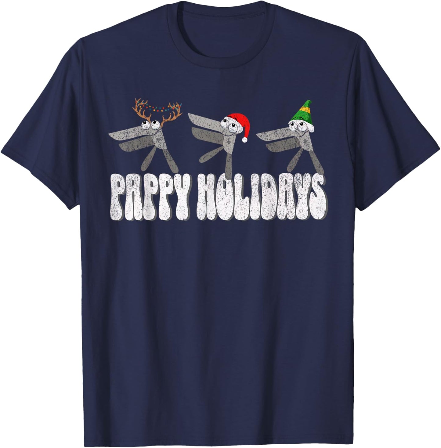 Speculum Reindeer Pappy Holidays Gynecologist Christmas T-Shirt - T-Shirt | Navy