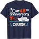 Our 48th Wedding Anniversary Cruise 48 Years Anniversary T-Shirt - T-Shirt | Navy