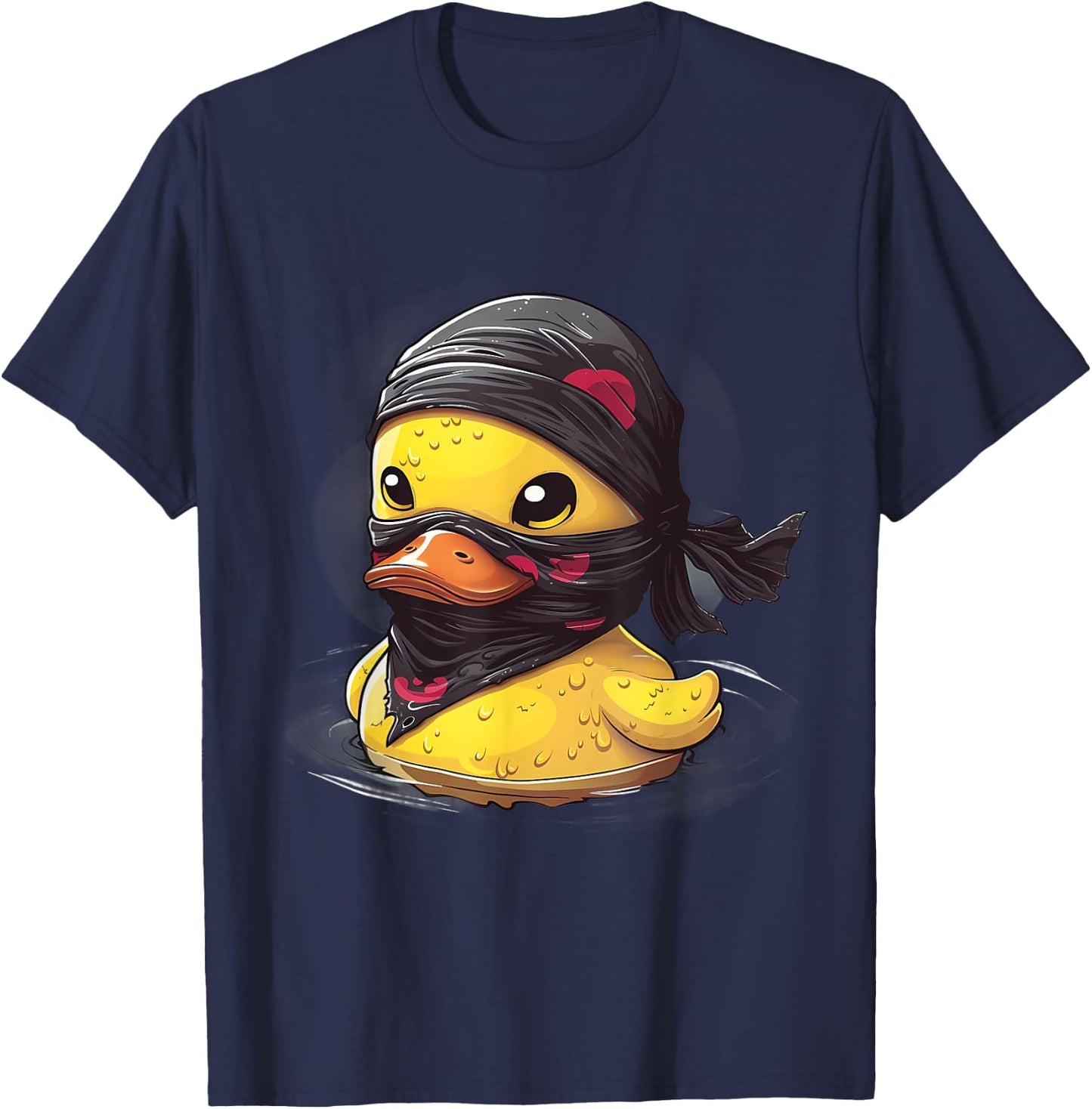 Rubber Duck Ninja Samurai Rubber Duckie Rubber Duckling T-Shirt - T-Shirt | Navy