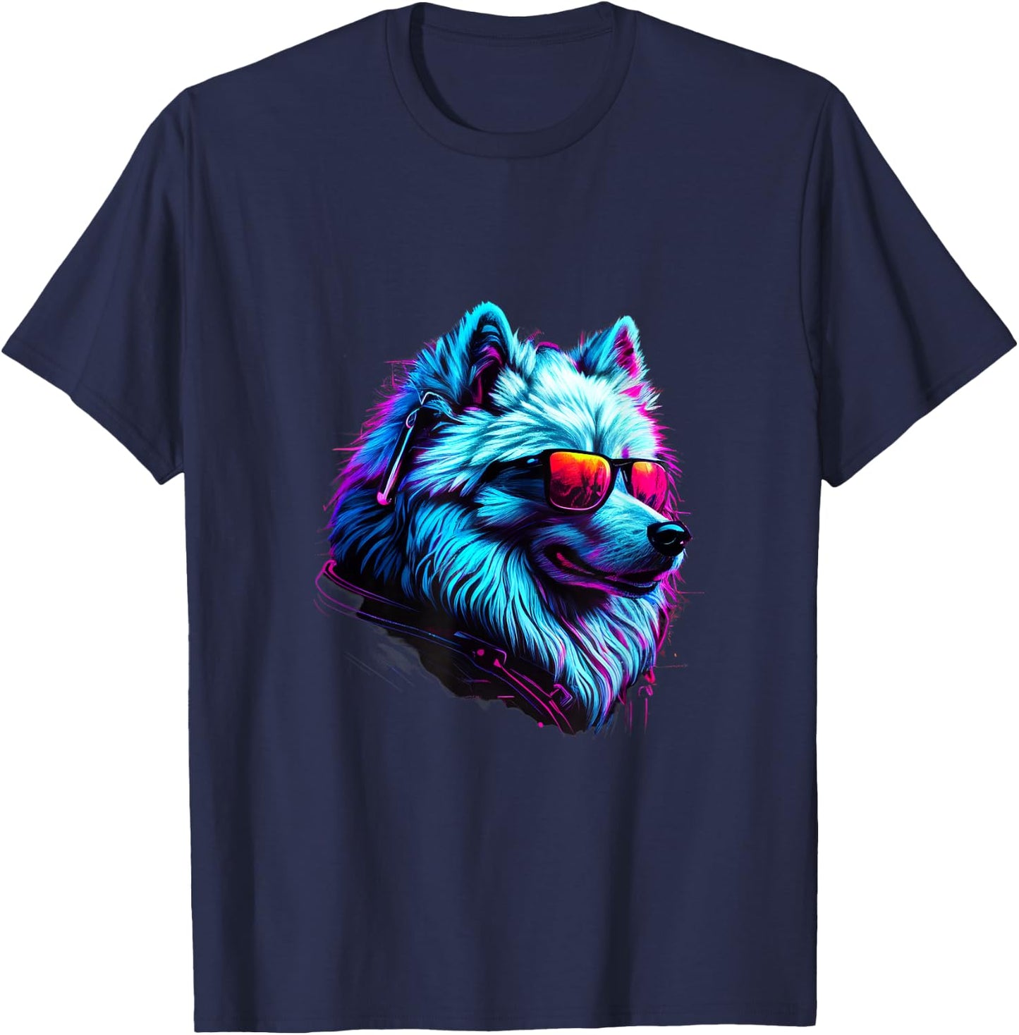 Samoyed Dogs Samoyeds T-Shirt - T-Shirt | Navy