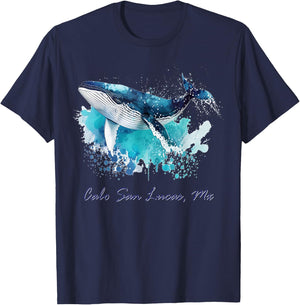 Cabo San Lucas, MX - Whale Watching T-Shirt - T-Shirt | Navy