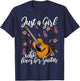 Guitar Girl Guitarist Guitar Player Guitar Lover Gift Small T-Shirt - T-Shirt | Navy