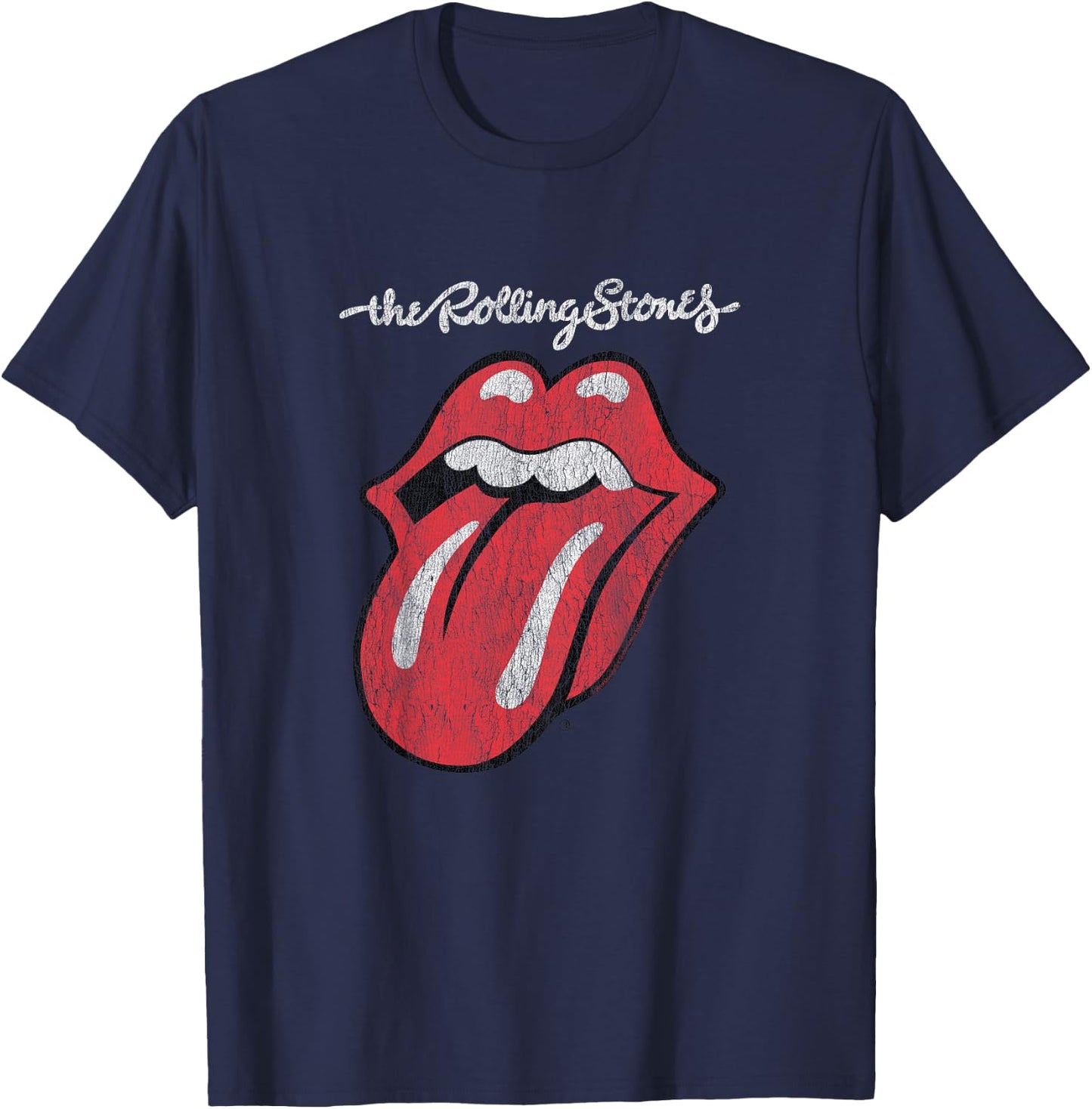 Children's The Rolling Stones Script Tongue Logo , black T-Shirt - T-Shirt | Navy