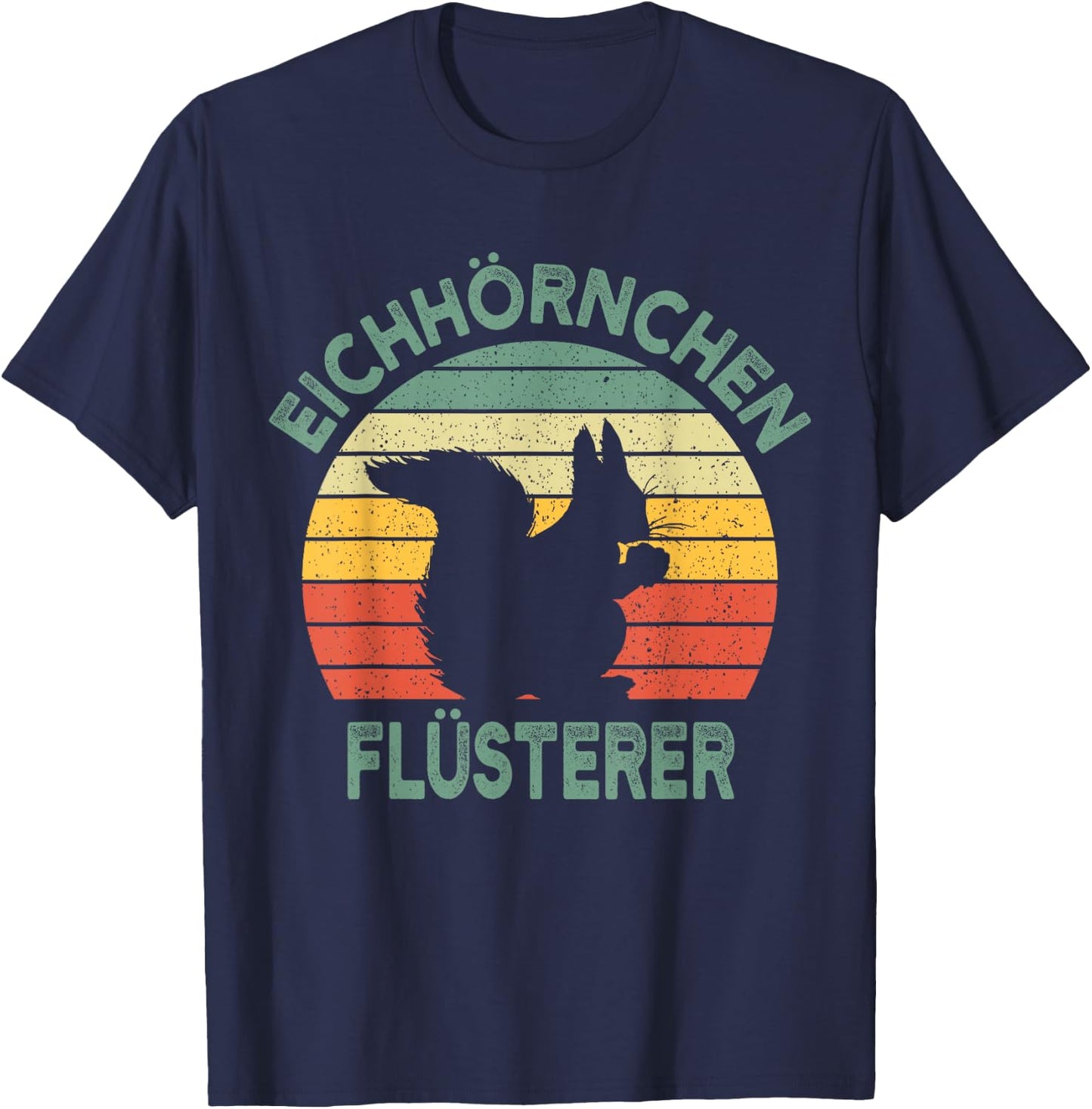 Squirrel Whisperer Vintage Funny Gift T-Shirt - T-Shirt | Navy