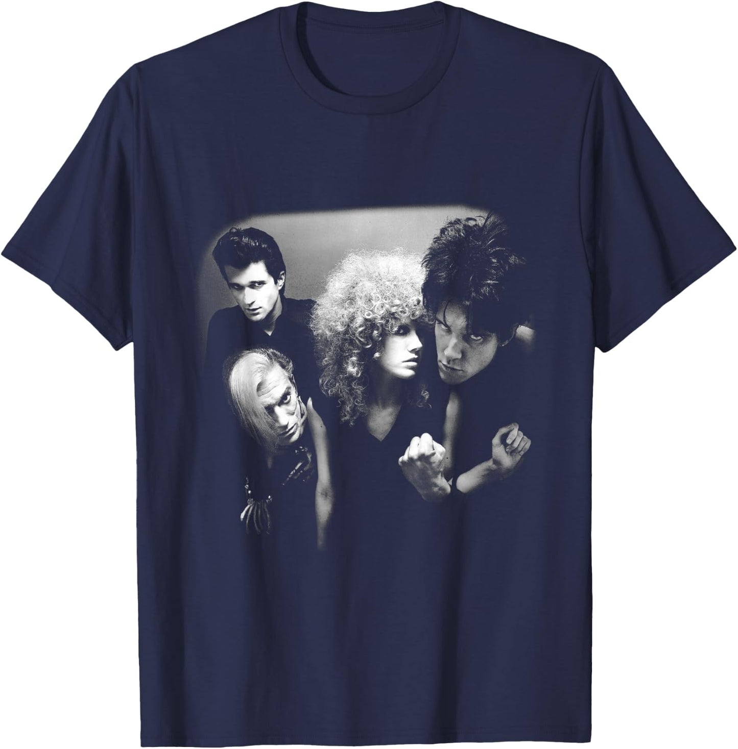 The Cramps Punk Band Shoot by Simon Fowler , Black, S T-Shirt - T-Shirt | Navy