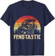 Fendtastic Geschenk für Herren Schwarz Klein EU 41.0 Rundhals-Ausschnitt Kurzarm Klassische Passform 100% Baumwolle Imported T-Shirt - T-Shirt | Navy