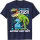 2nd Birthday T Rex Dinosaur Party Boys Rawr I'm 2 T-Shirt - T-Shirt | Navy