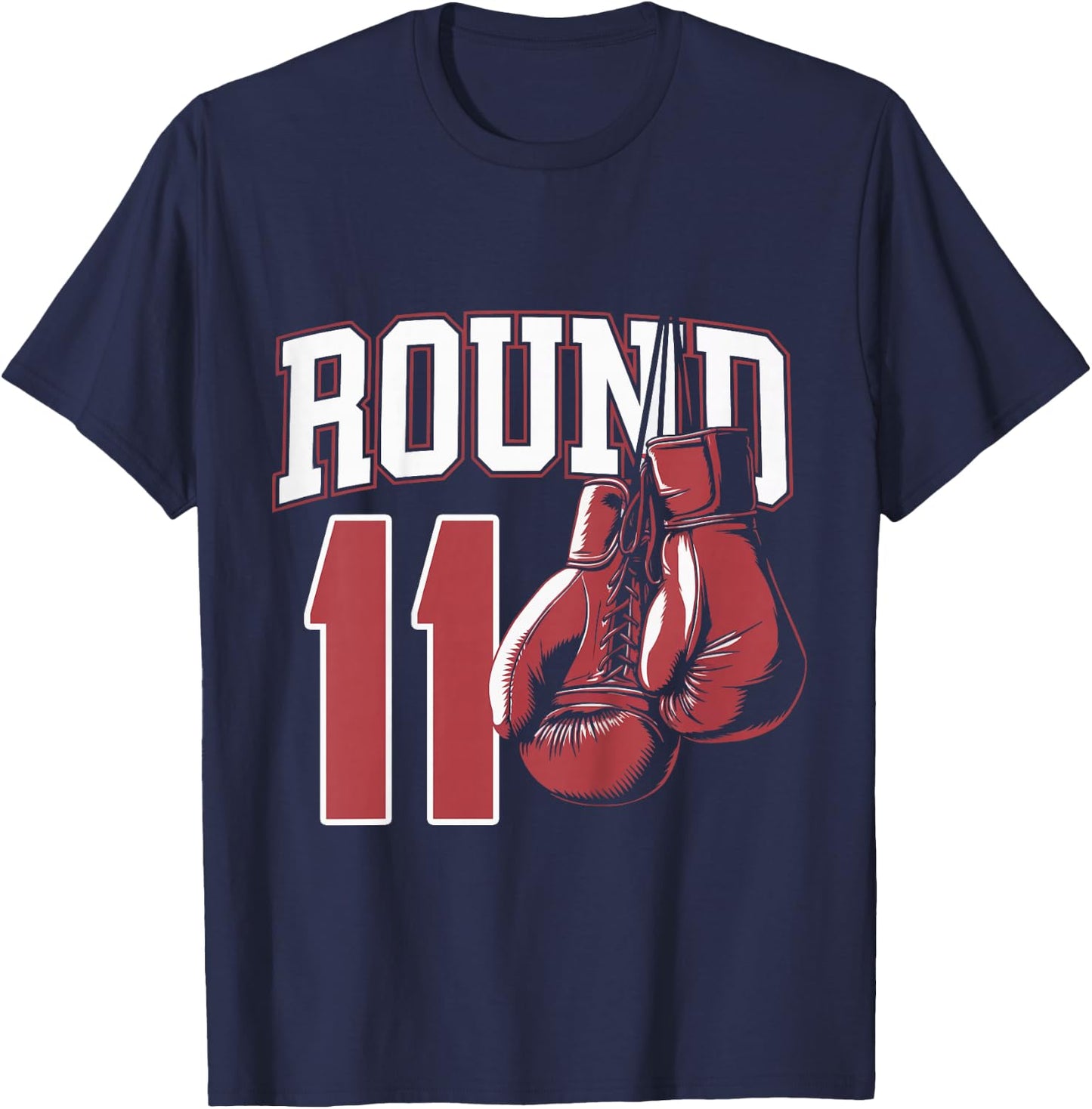 Kids 11 Year Old Boxer Bday Party 11th Birthday Boxing Boy T-Shirt - T-Shirt | Navy