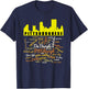 Pittsburghese Word Cloud and Pittsburgh Silhouette T-Shirt - T-Shirt | Navy