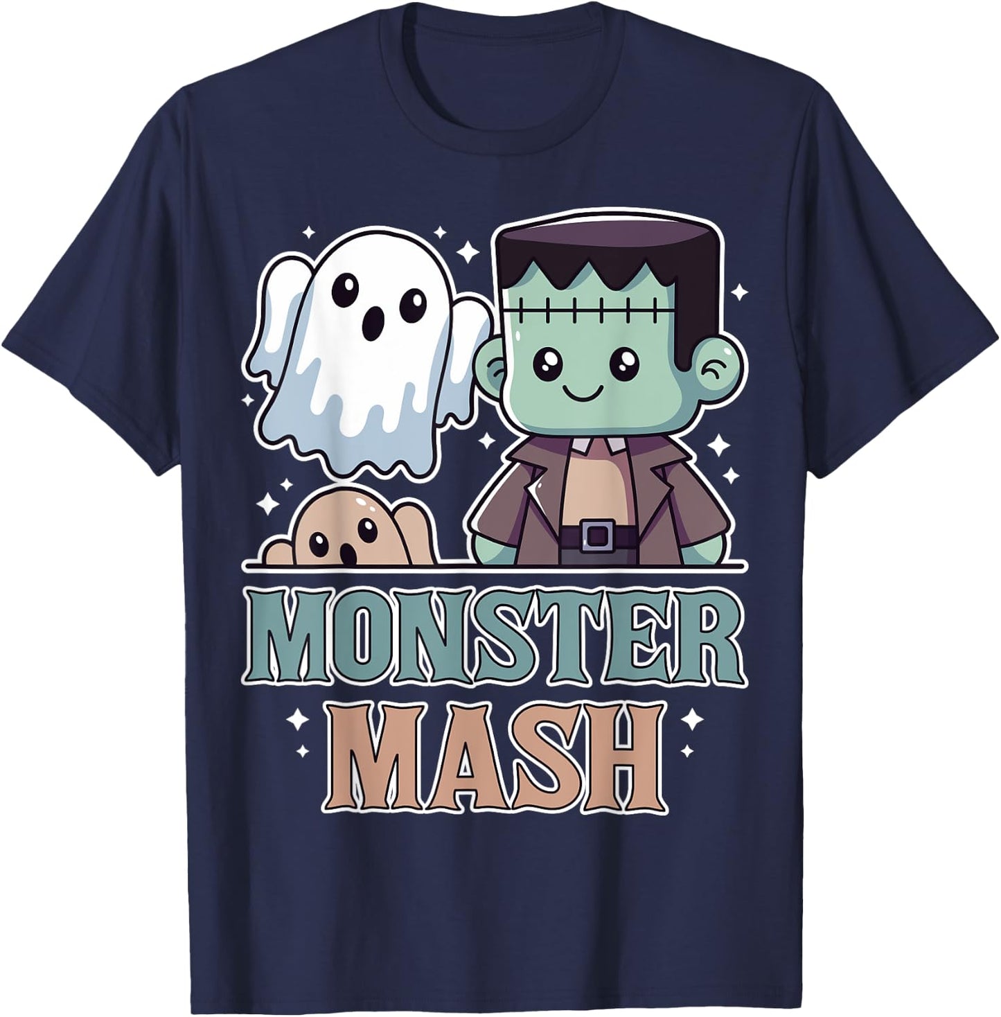 Monster Mash Halloween Funny Monster Spooky Kid Boy Girl T-Shirt - T-Shirt | Navy