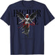 Back Print Angel Y2k Streetwear Aesthetic Damen Herren Engel T-Shirt - T-Shirt | Navy