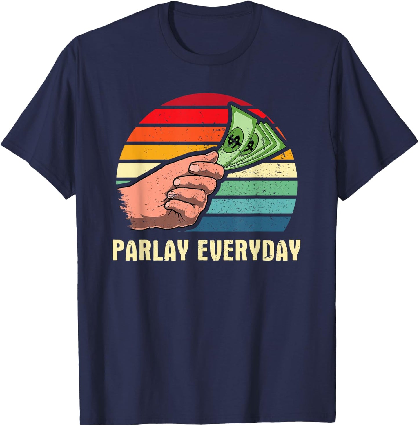 Parlay Betting Sports Betting Draft Picks Fantasy Football T-Shirt - T-Shirt | Navy