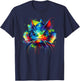 Colourful Splash Art Catfish Catfish , black T-Shirt - T-Shirt | Navy