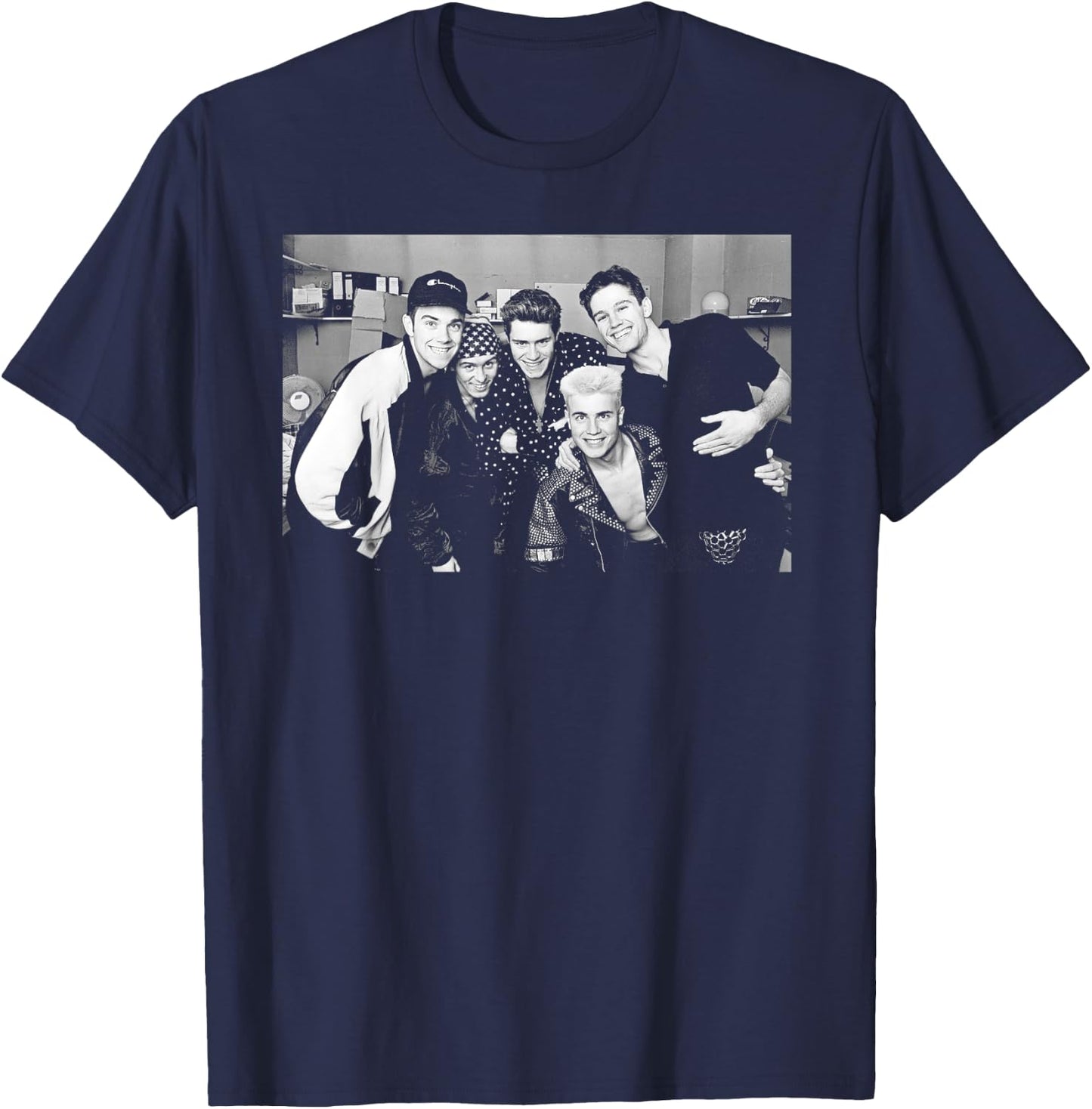 Take That Boyband Backstage Nightclub 1991 , black T-Shirt - T-Shirt | Navy