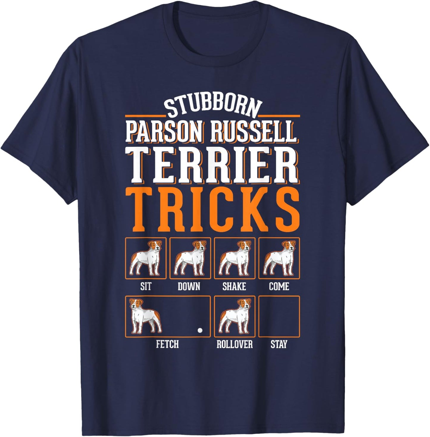 Parson Russell Terrier Dog Tricks T-Shirt - T-Shirt | Navy