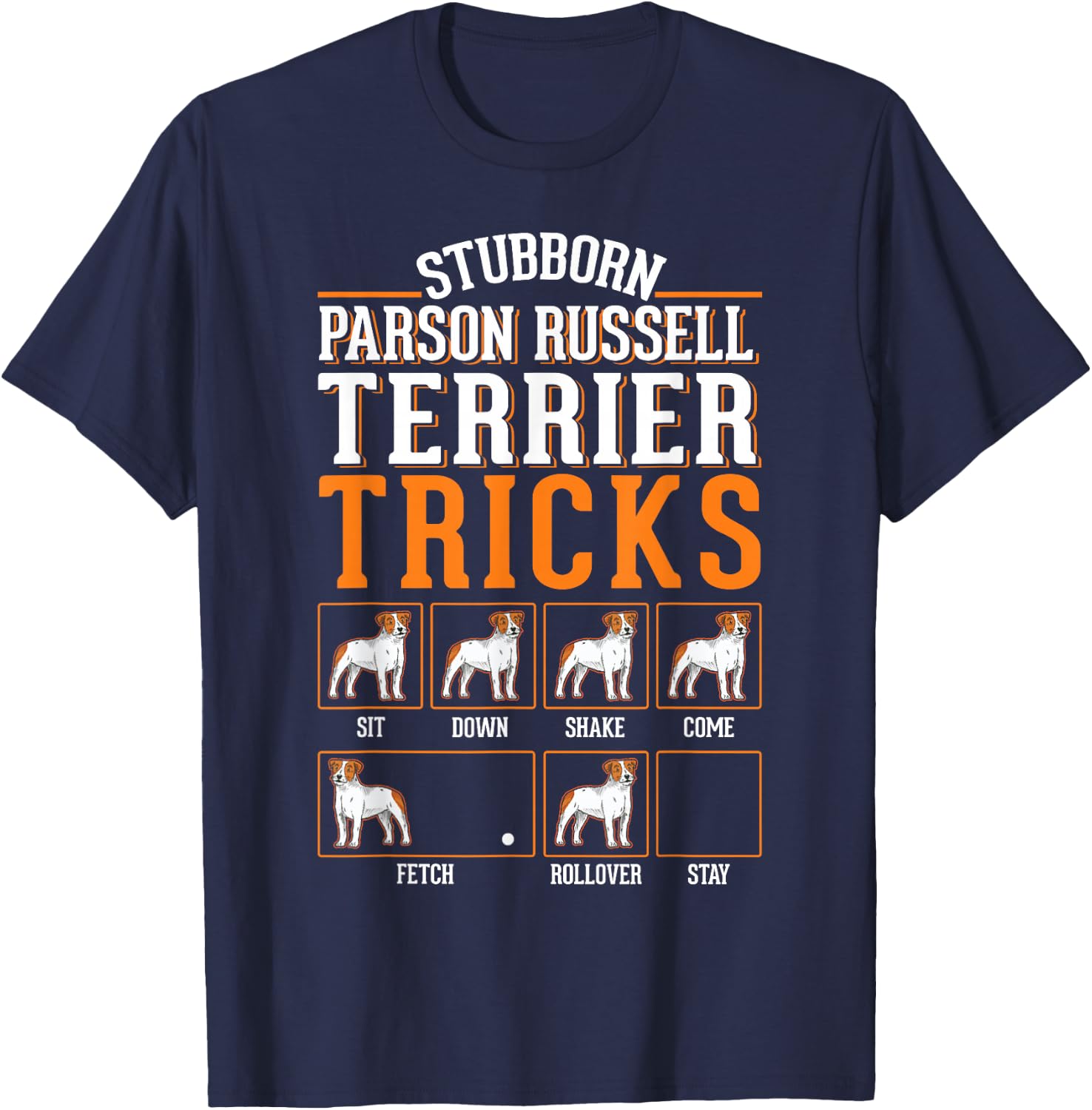 Parson Russell Terrier Dog Tricks T-Shirt - T-Shirt | Navy