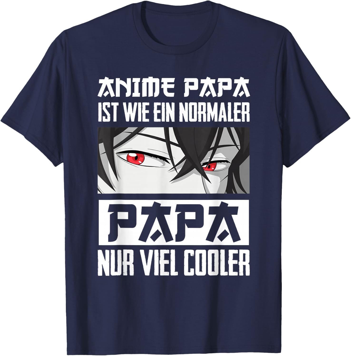 Anime Papa Lustiger Vatertag Anime und Manga Anime Vater T-Shirt - T-Shirt | Navy