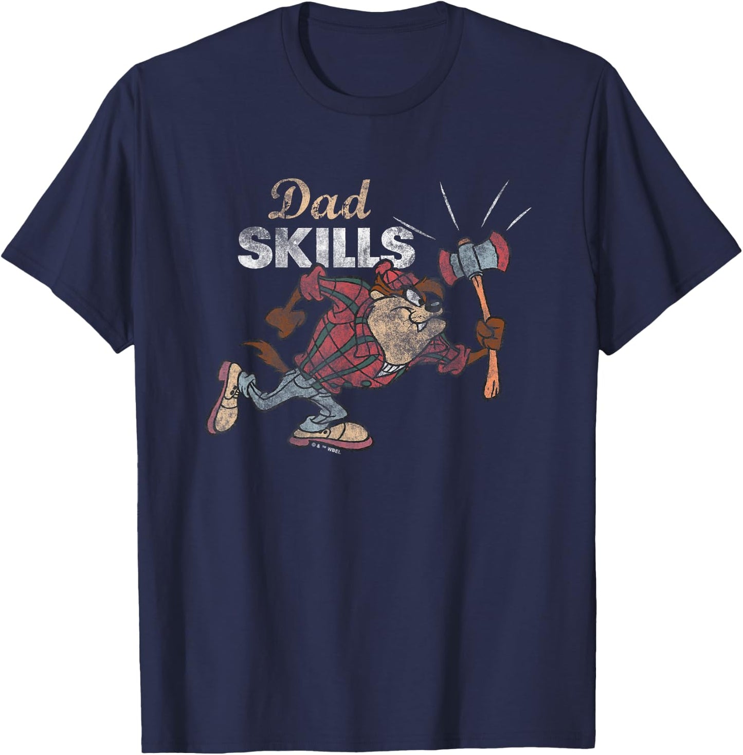 Looney Tunes Father's Day Taz Dad Skills T-Shirt - T-Shirt | Navy