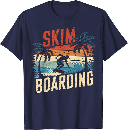 Retro Skim Boarding Skimboarding Sunset Beach Skim Rider