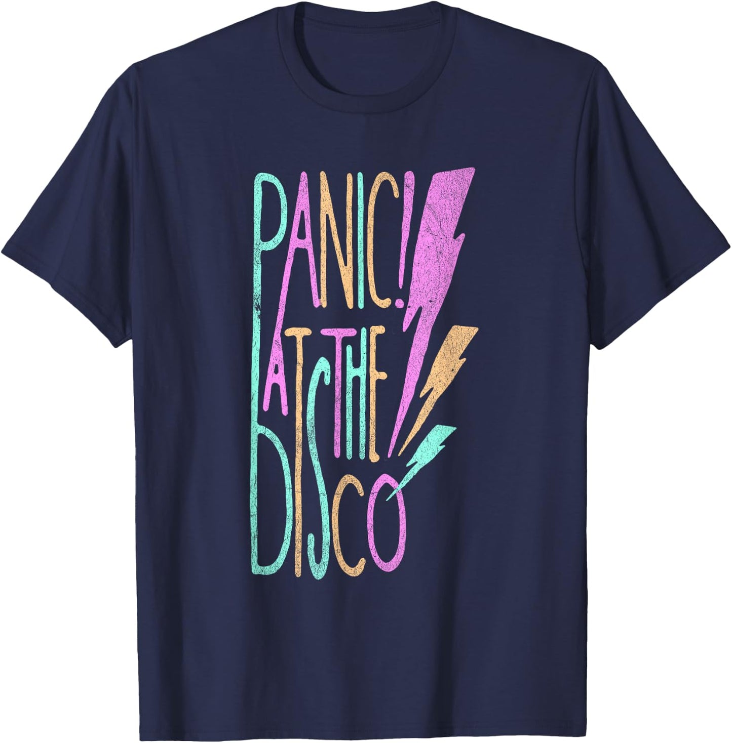 Panic! at The Disco - Lightning Small T-Shirt - T-Shirt | Navy