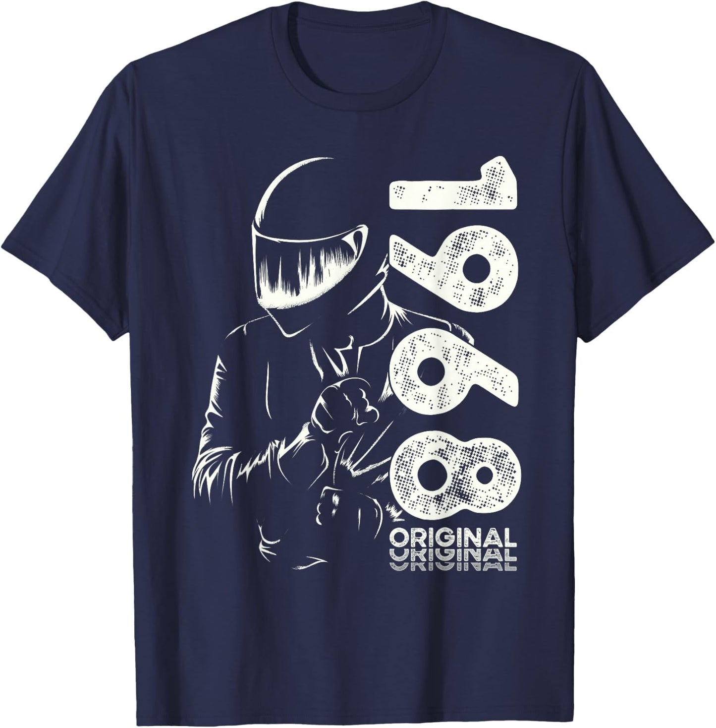 53rd Birthday Man Motorcycle Biker Biker 1968 T-Shirt - T-Shirt | Navy