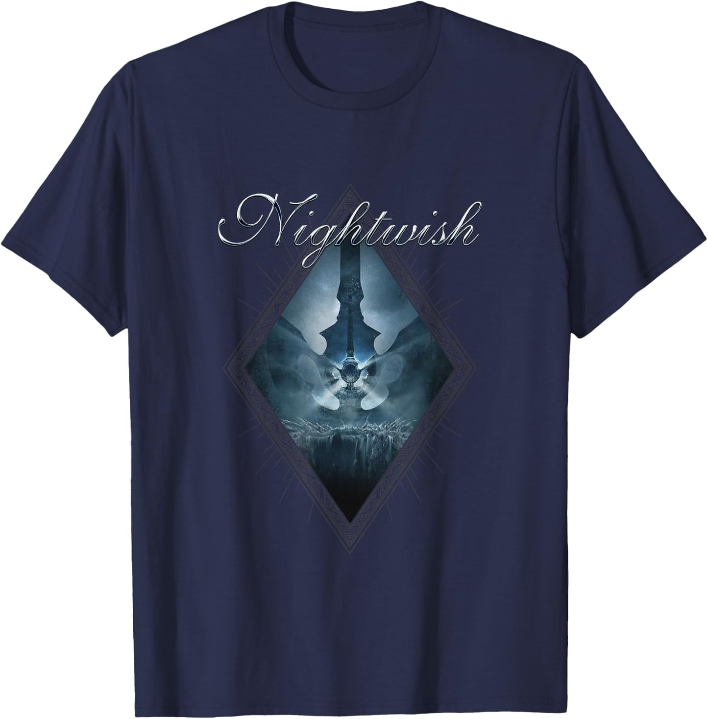 Dark Passion Play (album cover + Nightwish logo) T-Shirt - T-Shirt | Navy
