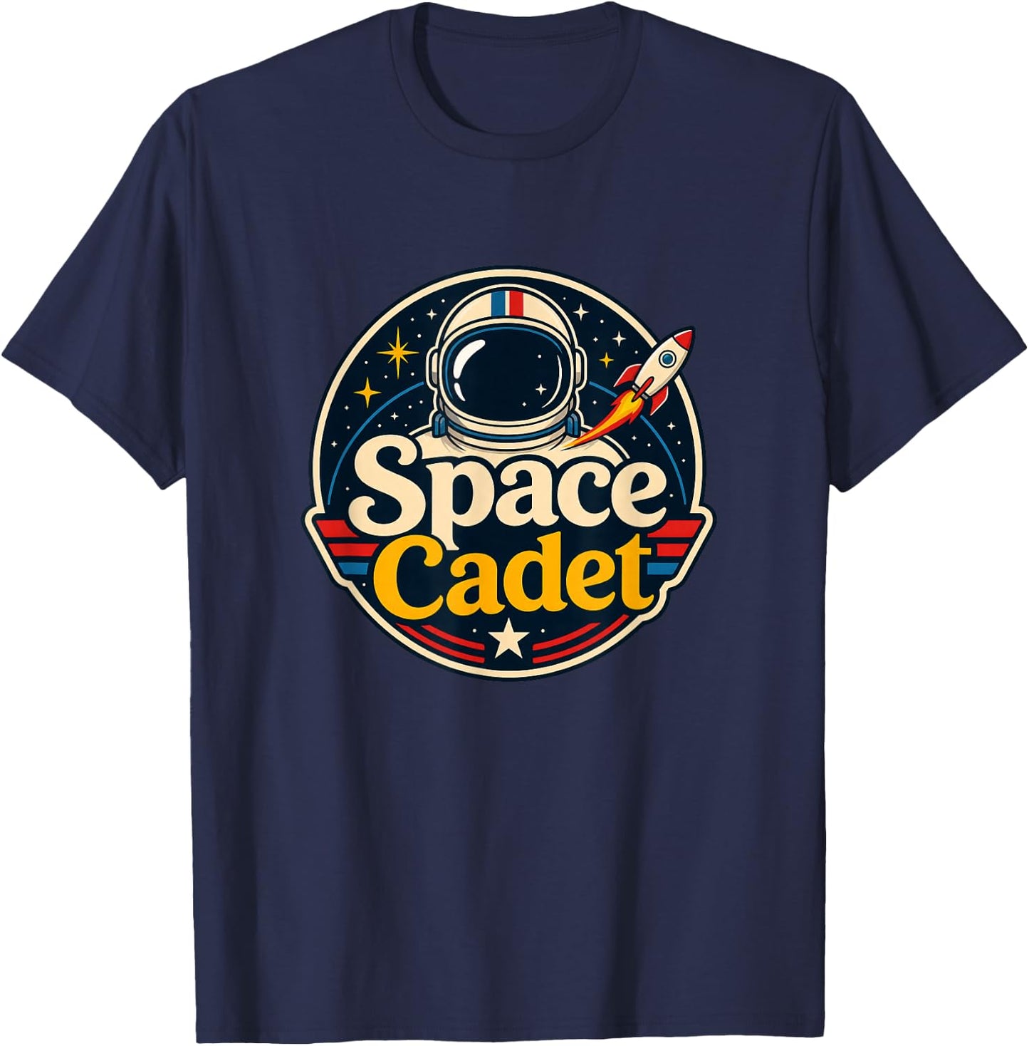 Space Cadet Future Astronaut Rocket T-Shirt - T-Shirt | Navy