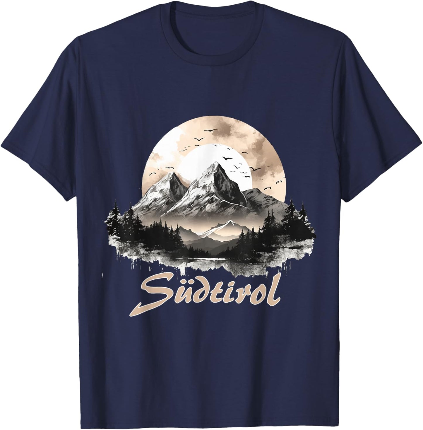 Südtirol mit Berge für Südtiroler & Südtirolerinnen T-Shirt - T-Shirt | Navy