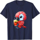 Parrot Strawberry Milk Drinking Parrot Bird Lover T-Shirt - T-Shirt | Navy