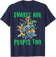 Snakes Are People Too Python Viper Snake T-Shirt - T-Shirt | Navy