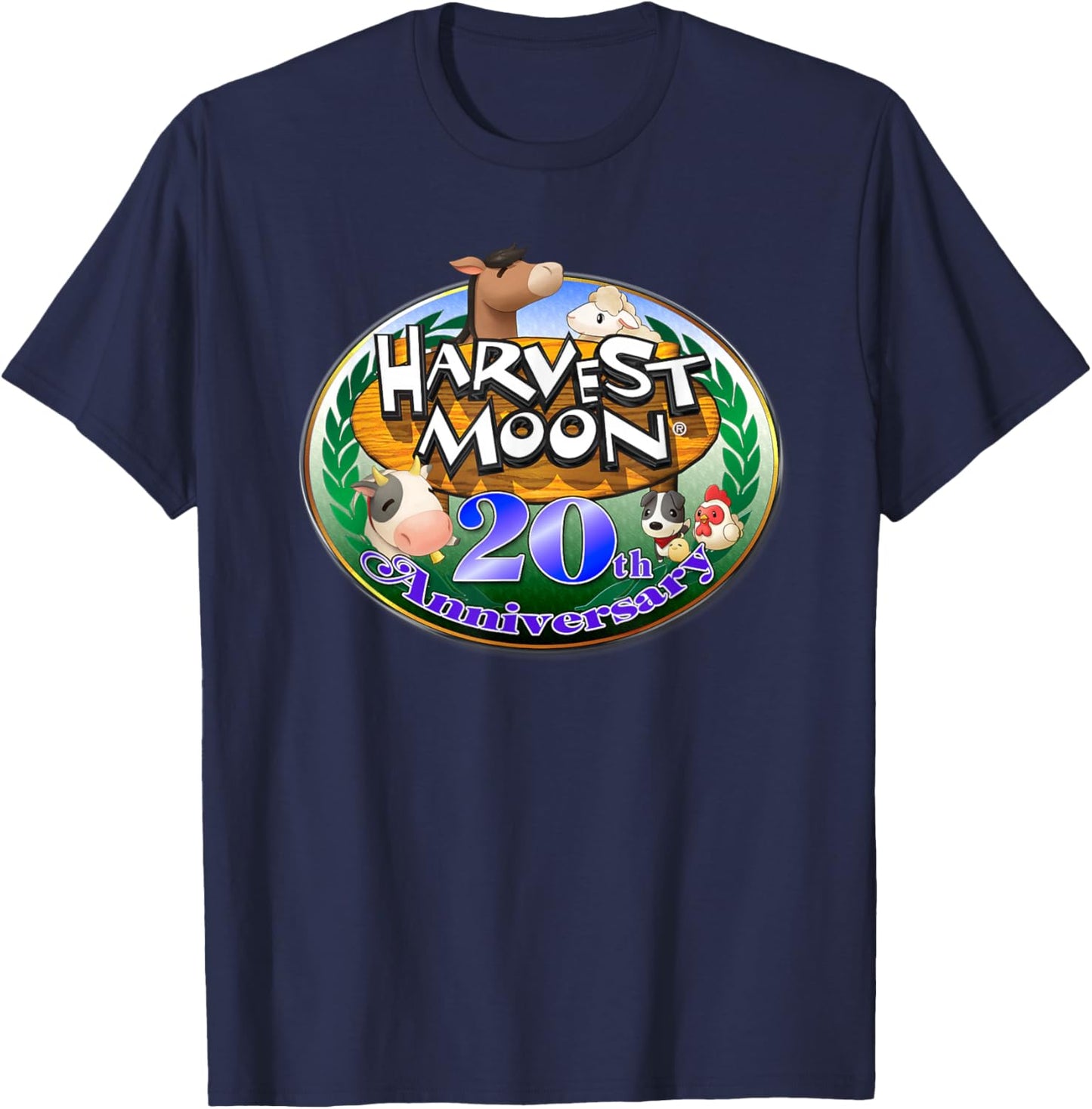 Official Harvest Moon 20th Anniversary T-Shirt - T-Shirt | Navy